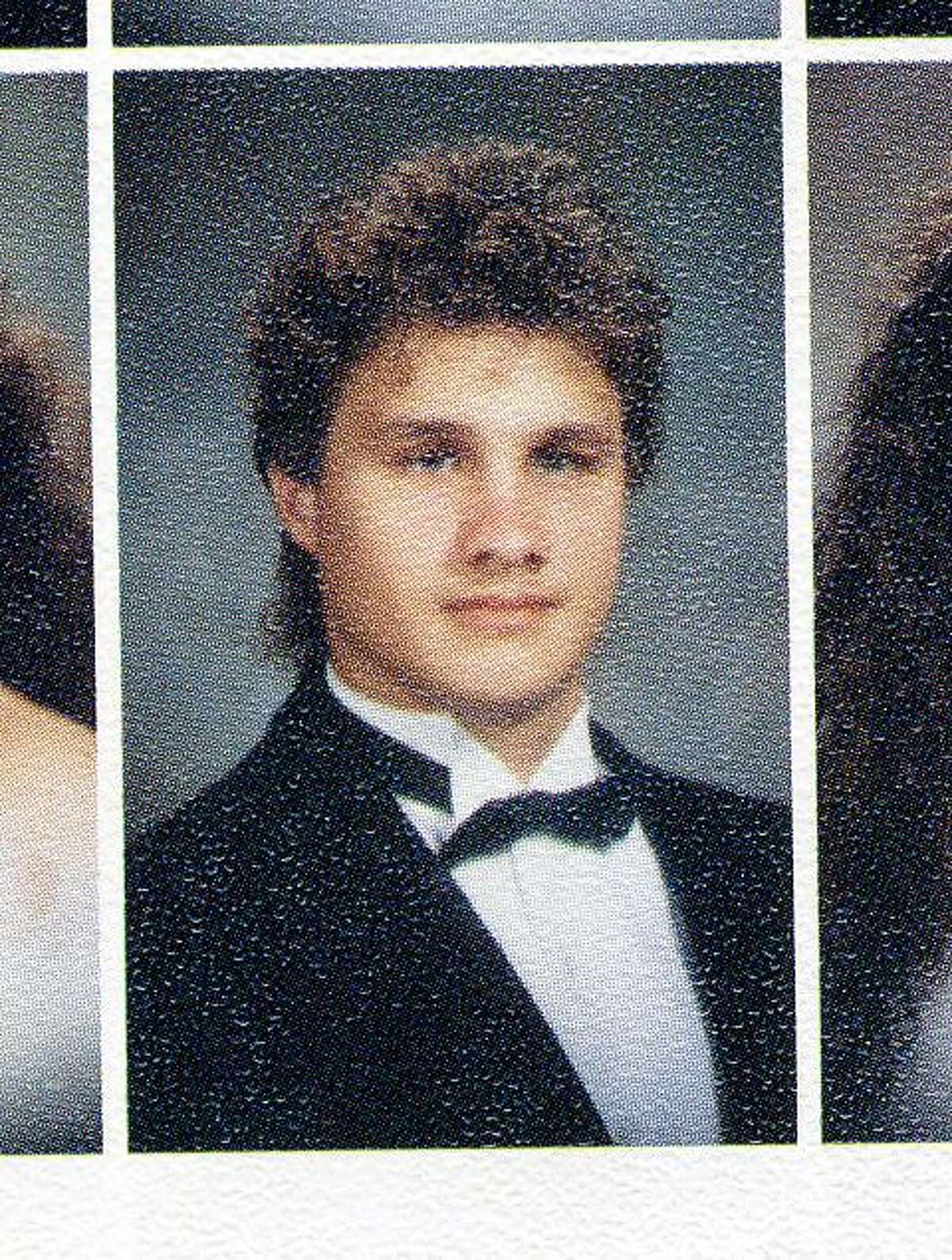Edgar Valdez Villarreal, 44, is shown in a yearbook photo when he was a senior at United High School. 