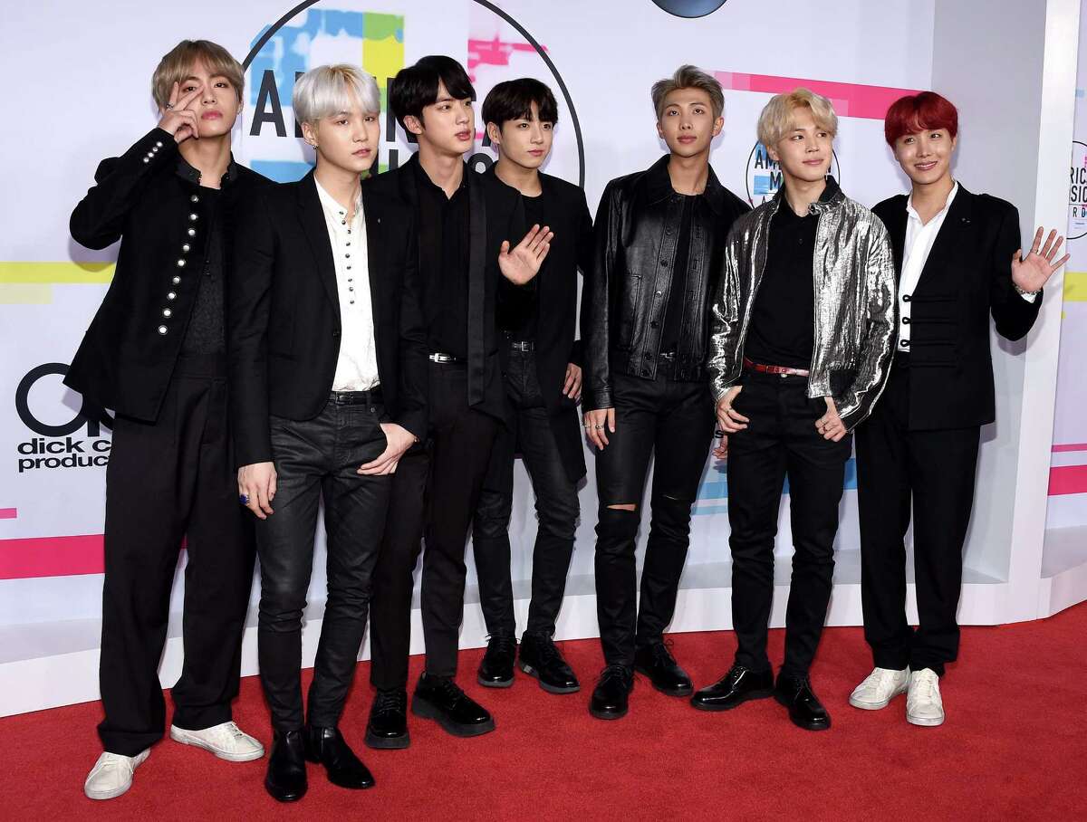 BTS attends the 2017 American Music Awards at Microsoft Theater on November 19, 2017 in Los Angeles.
