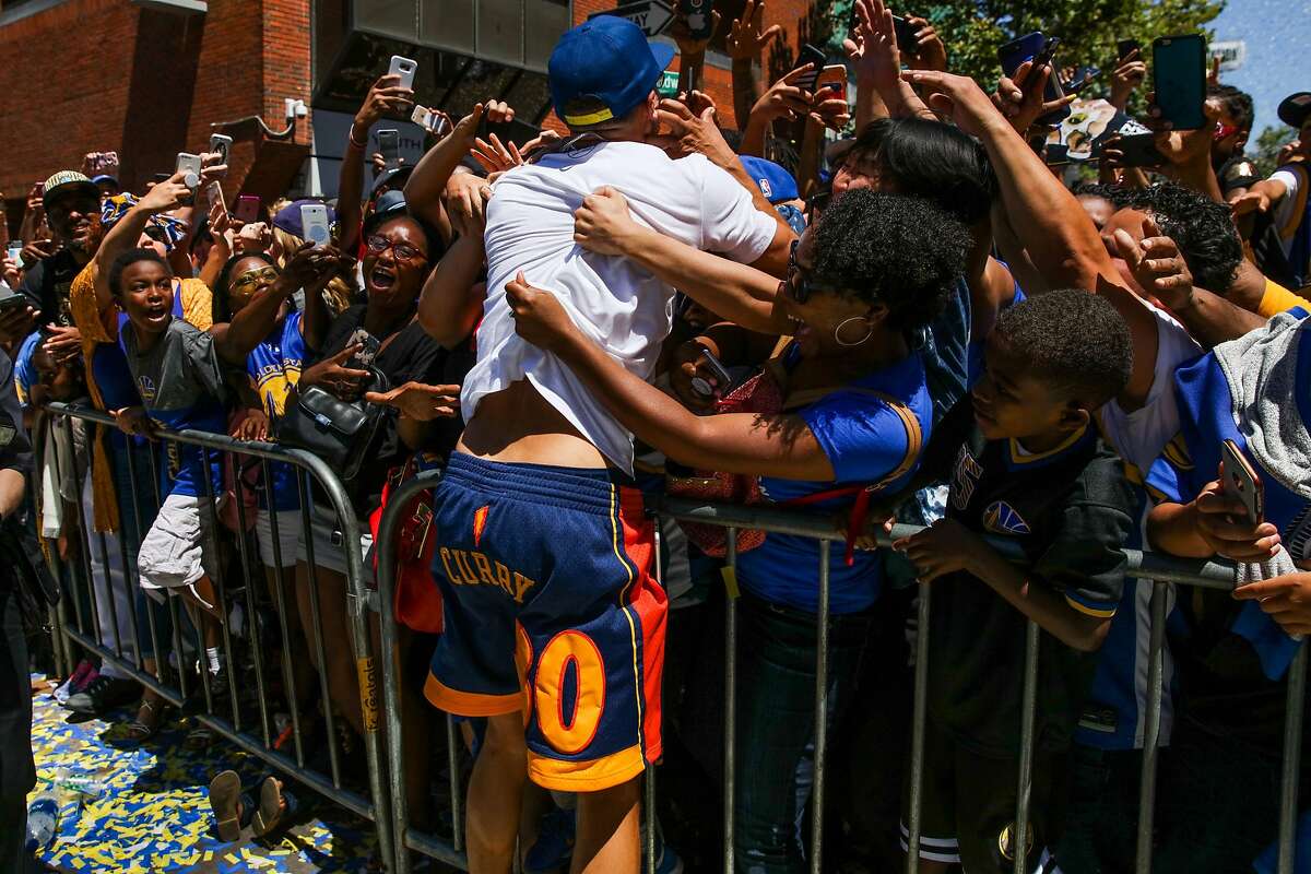 Steph Curry Shakes Off Awkward Moment With Fan During Warriors Parade -  Sports Illustrated