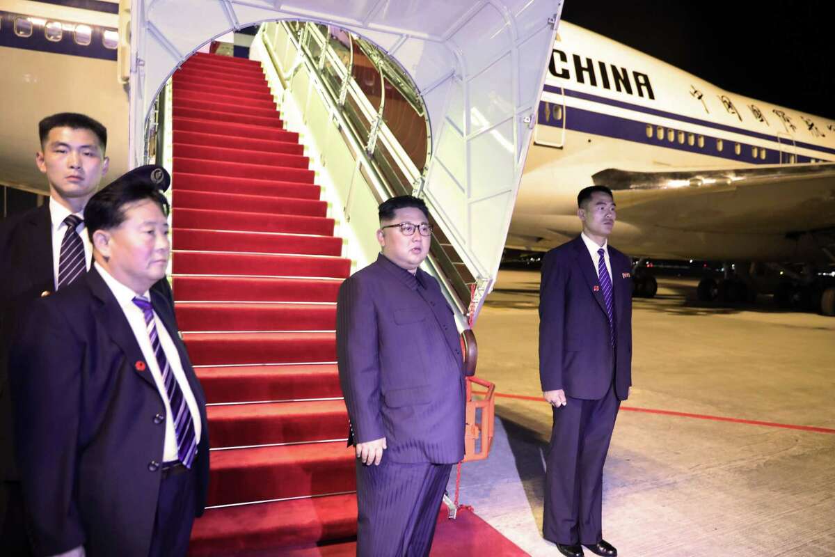 SINGAPORE, SINGAPORE - JUNE 12:Kim Jong-un departs Singapore from Changi Airport on June 12, 2018, in Singapore. U.S. President Trump and North Korean leader Kim Jong-un held the historic meeting on Tuesday morning in Singapore to discuss ending the threat of North Korea's nuclear program.