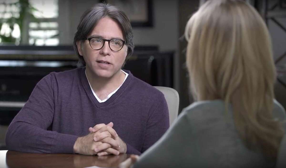 NXIVM leader Keith Raniere and Allison Mack appear in a group of videos titled "Keith Raniere Conversations," that were published on YouTube on April 9, 2017. (Keith Raniere Conversations/YouTube)