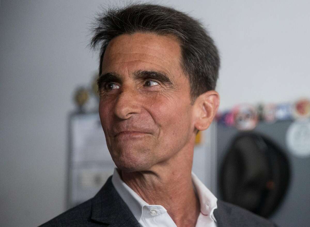 San Francisco mayoral candidate Mark Leno announces his concession to London Breed during a press conference held at his store, Budget Signs, in San Francisco, Calif. Wednesday, June 13, 2018.