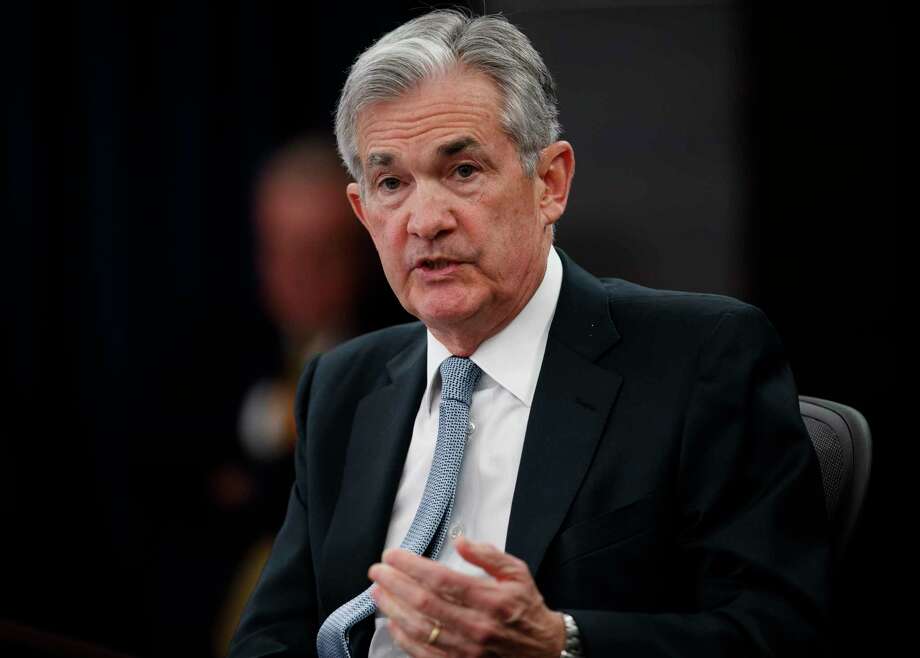 FILE- In this March 21, 2018, file photo, Federal Reserve Chairman Jerome Powell speaks following the Federal Open Market Committee meeting in Washington. Investors are eagerly awaiting the updated economic forecasts the Fed will issue when its meeting ends Wednesday, June 13. (AP Photo/Carolyn Kaster, File) Photo: Carolyn Kaster / Copyright 2018 The Associated Press. All rights reserved.