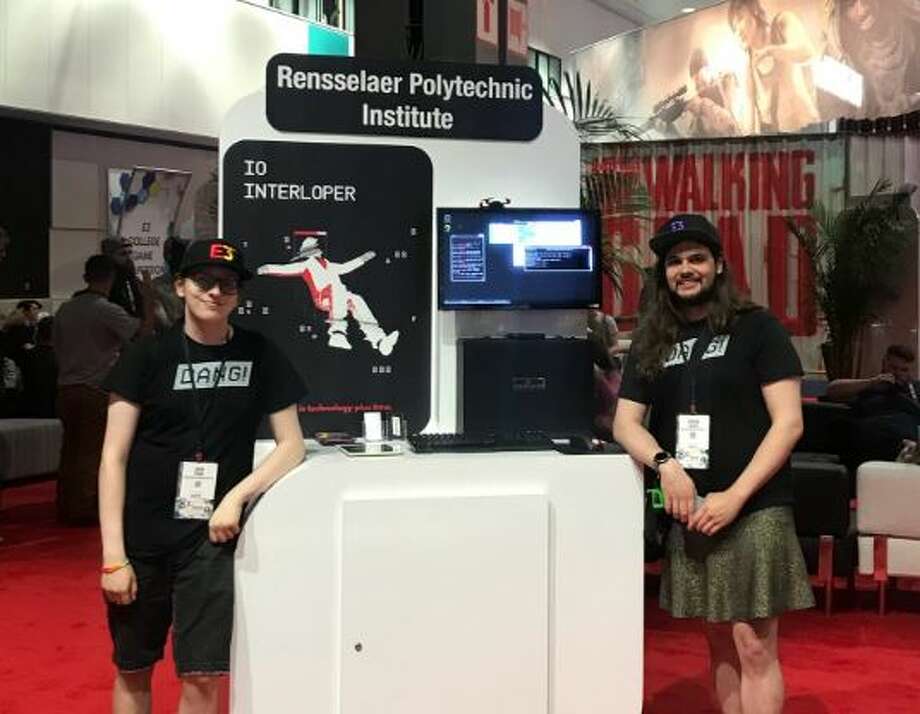An RPI student-led video game company called Dang! was recognized at the Electronics Entertainment Expo in Los Angeles this week for having one of the best games, IO Interloper, in its college competition. Photo: By Larry Rulison