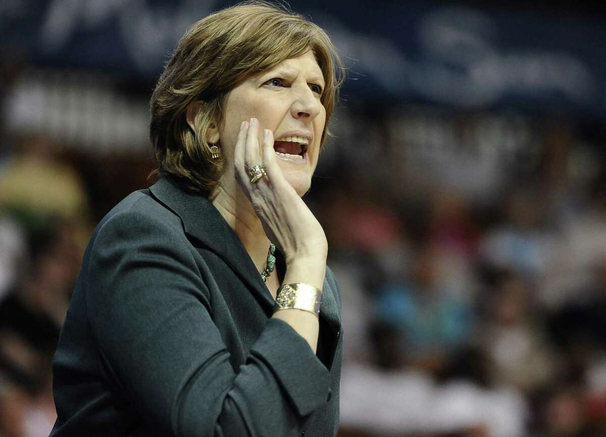 Hall of Famer Anne Donovan, who coached the Connecticut Sun 2013-2015, died of heart failure at age 56 Wednesday. (AP Photo/Jessica Hill)