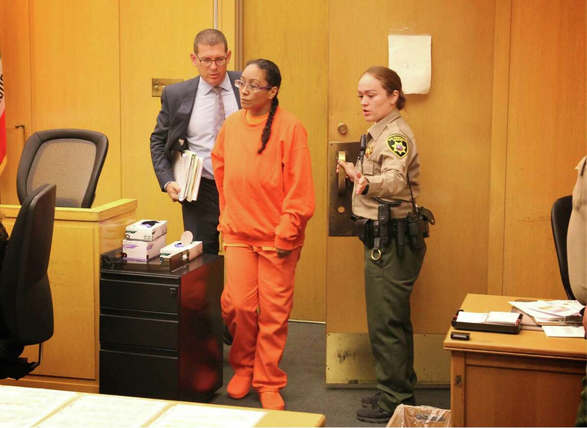 Lisa Gonzales, accused of killing and dismembering her roommate, appears in S.F. Superior Court.