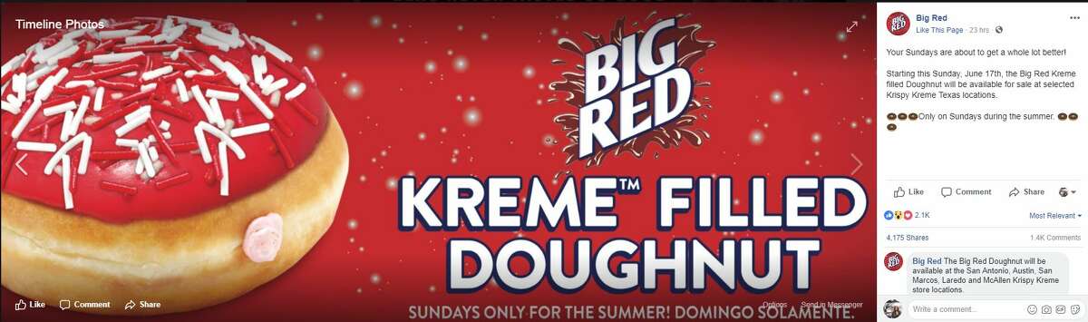 Krispy Kreme is bringing back its Big Red doughnut this summer.