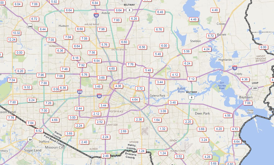 Maps show how some of Houston's worst floods affected the city