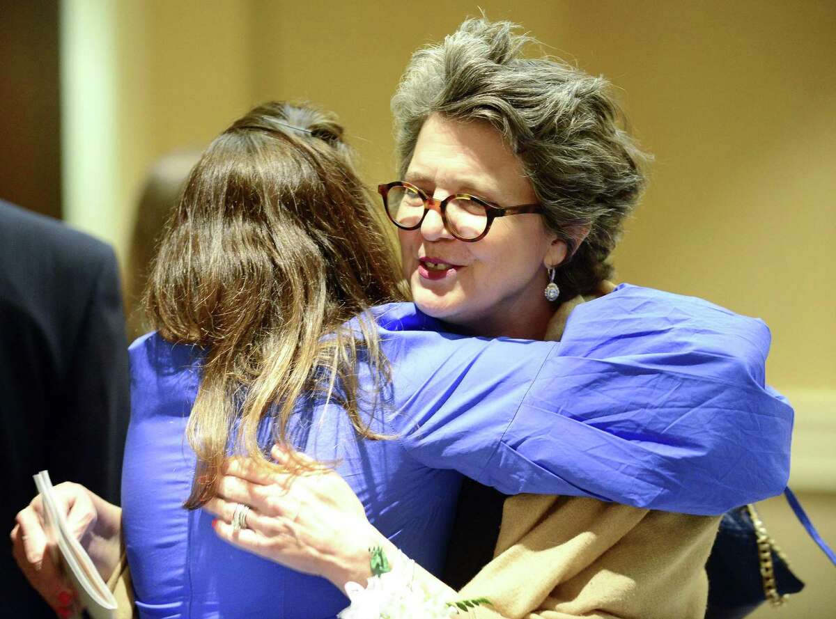 Madonna Badger tells Girl Scouts of the power of love