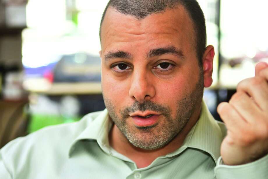 Matthew Kirshner discusses his arrest on a drug charge earlier this year, jail time and beginning his recovery. Photographed Friday, June 1, 2018, at Stacks Espresso Bar in Albany. (Steve Barnes/Times Union.)