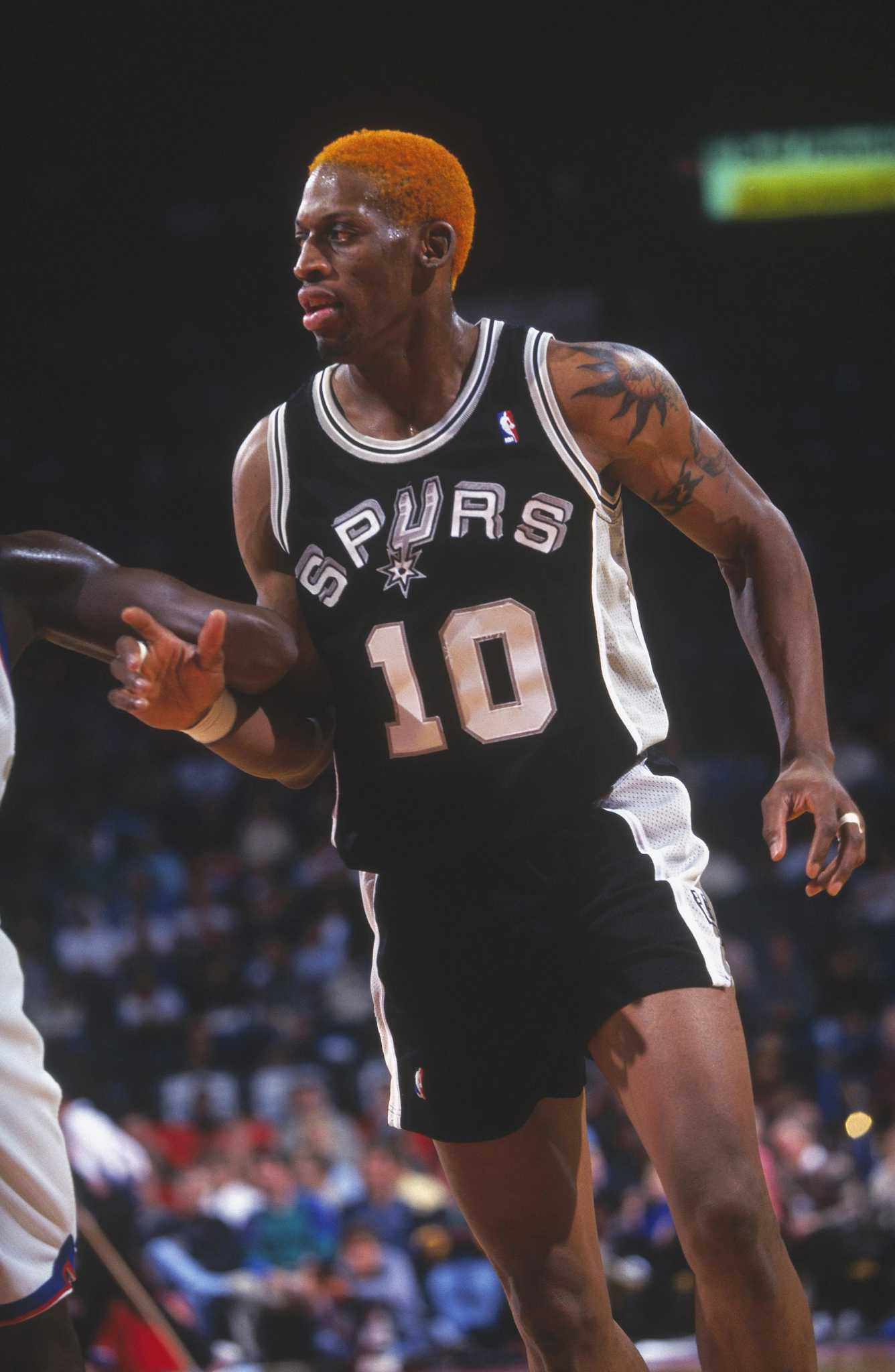 Dennis Rodman of the San Antonio Spurs dribbles during Game Five of News  Photo - Getty Images