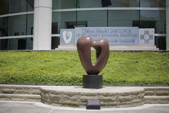 A statue in front of the Texas Heart Institute at St. Luke's  Hospital on Friday, June 15, 2018 in Houston. The hospital's transplant program resumed after a two-week review.