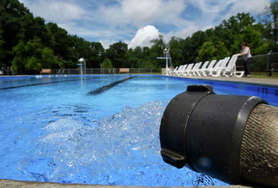 The Niskayuna Town Pool on Aqueduct Road is prepared ahead of Saturday's opening on Friday, June 15, 2018, in Niskayuna, N.Y. (Will Waldron/Times Union) Photo: Will Waldron