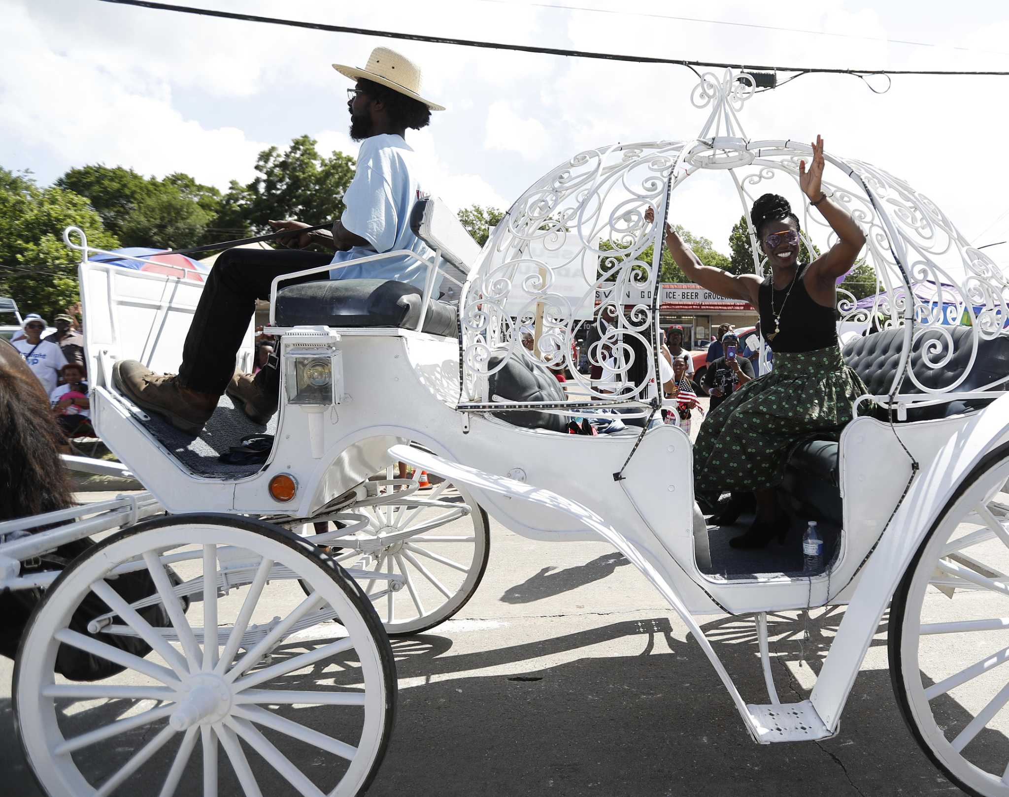 in Houston Parade, prayer and a sense of urgency