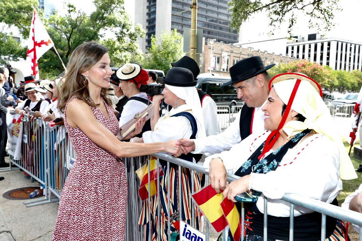 King Felipe VI and Queen Letizia meet with various city and county leaders, as well as other locals, during their visit to San Antonio on Sunday, June 17, 2018. The royal couple are in town to celebrate San Antonio's tricentennial.