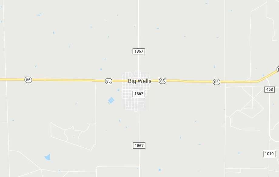 Authorities said the crash occurred on Texas 85 in Dimmit County near Big Wells, east of Eagle Pass. Photo: Google Maps