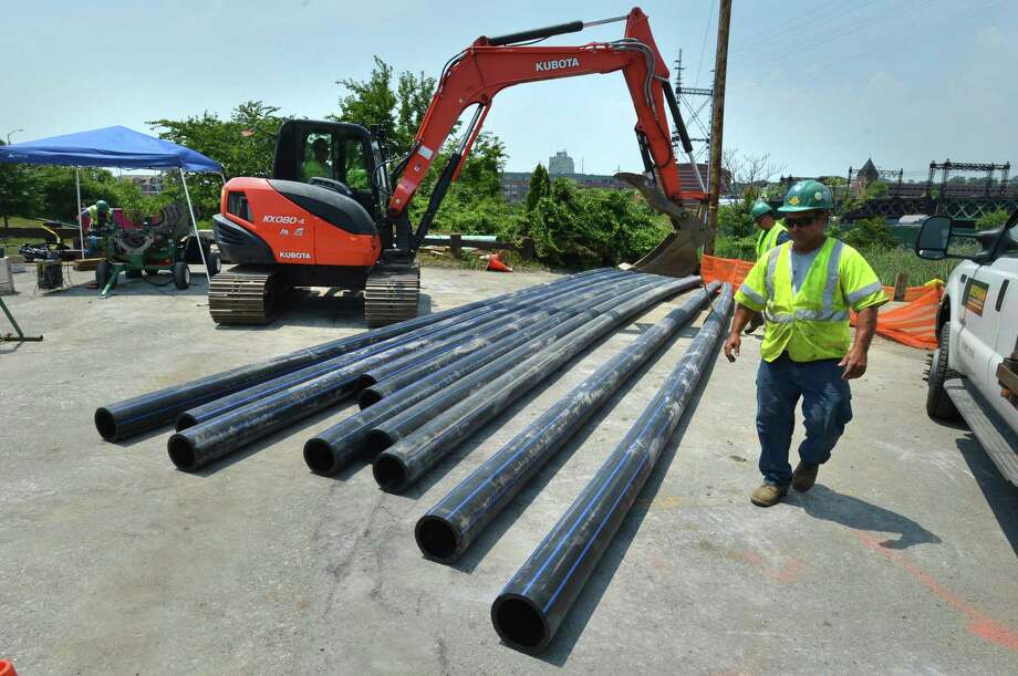 Seven Feet Beneath Norwalk River A Leaking Water Main Greenwichtime