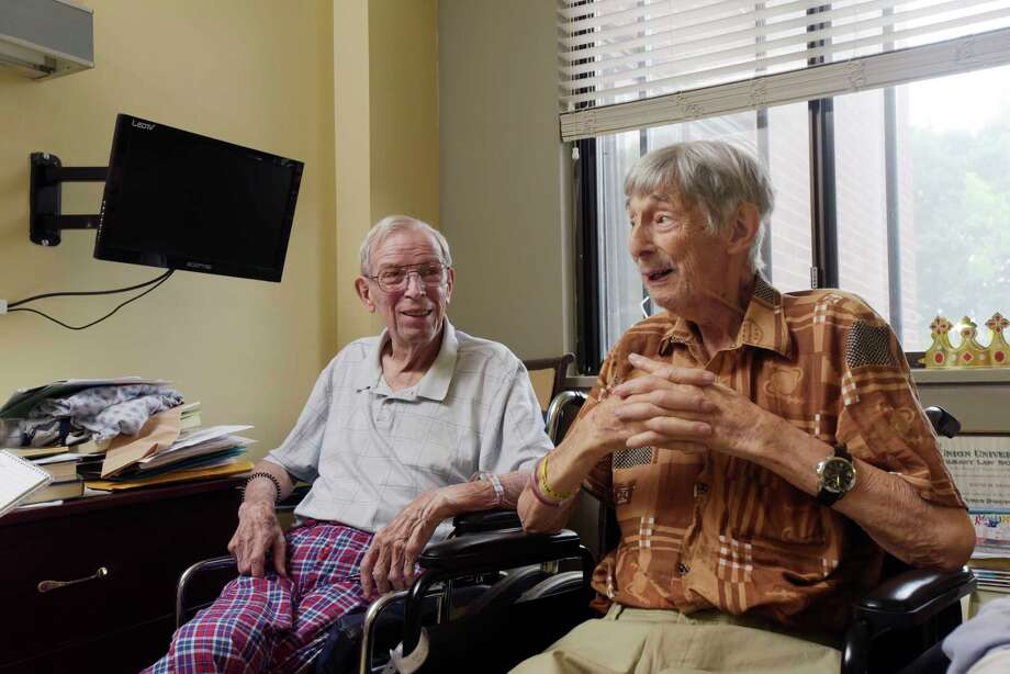Roomates Lives Shared Wwii Ibm Before Rehab Center Times Union World War Ii Veterans Wayne Davis Left 90 Years Old And Guenther