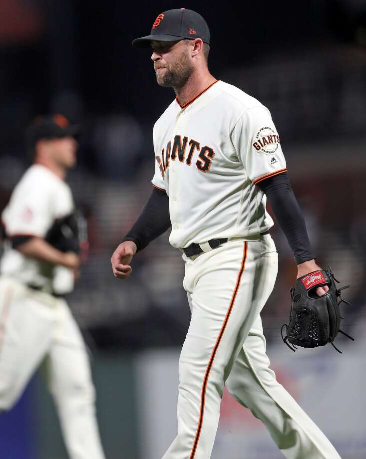 giants closer hunter strickland punches door, break