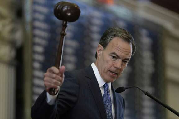 Texas Speaker of the House Joe Straus, R-San Antonio, presides over the opening of the 85th Texas Legislative session in the house chambers at the Texas State Capitol, Tuesday, Jan. 10, 2017, in Austin, Texas. (AP Photo/Eric Gay)