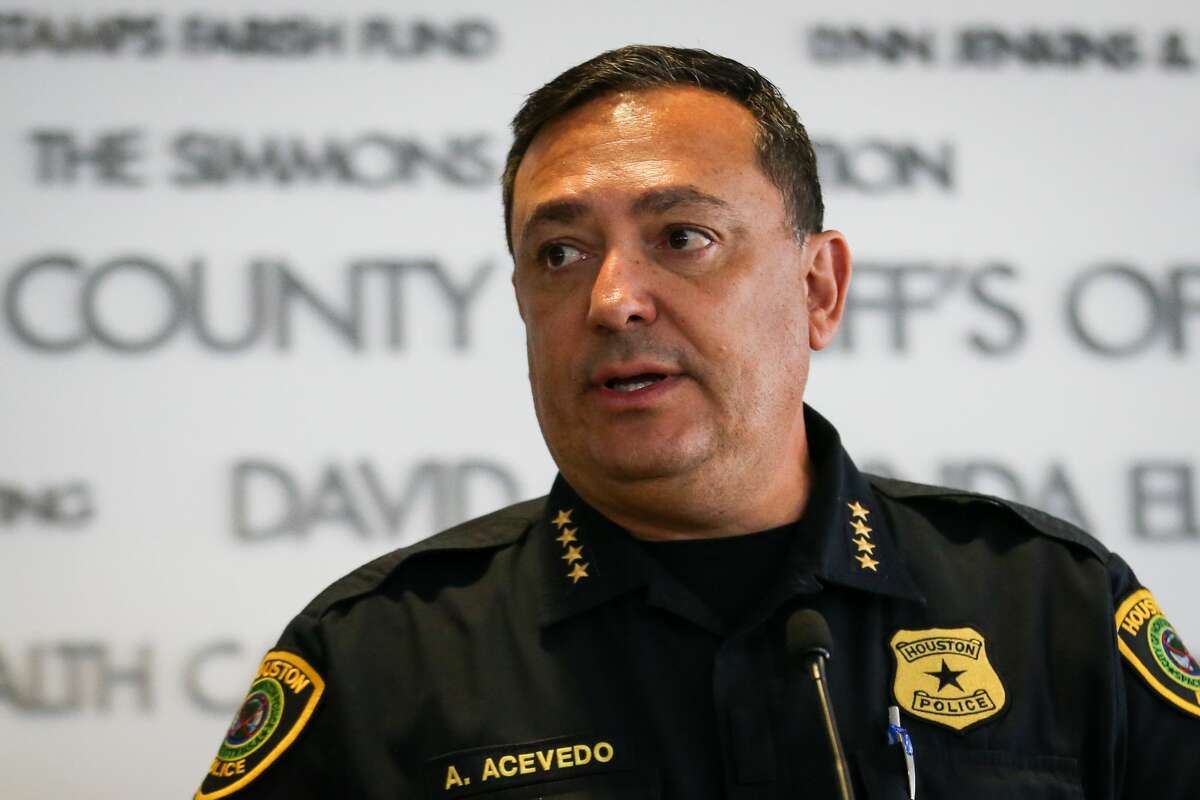 Houston Police Chief Art Acevedo speaks during a press conference with the Internet Crimes Against Children Task Force on Tuesday, June 19, 2018, at The Children's Assessment Center.