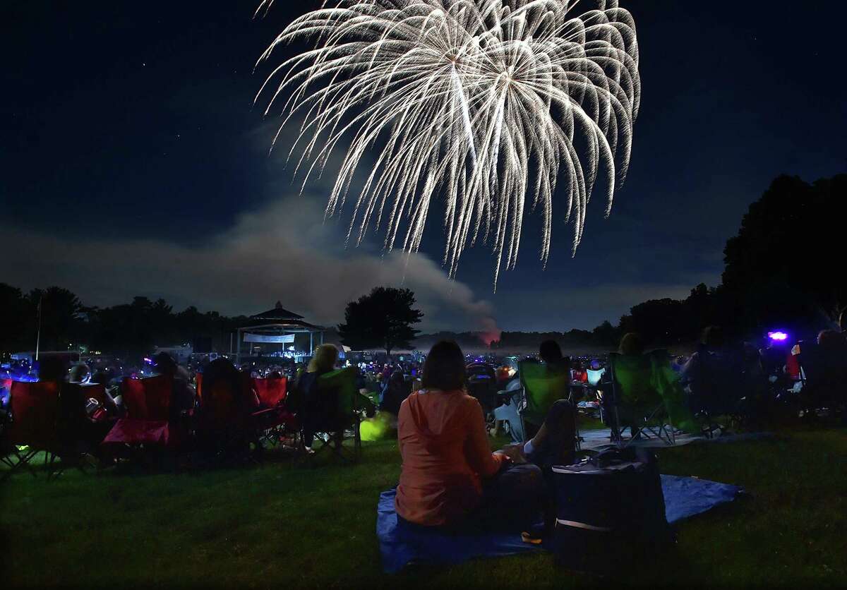 Hamden fireworks, music at Town Center Park preceded by Gimme Shelter