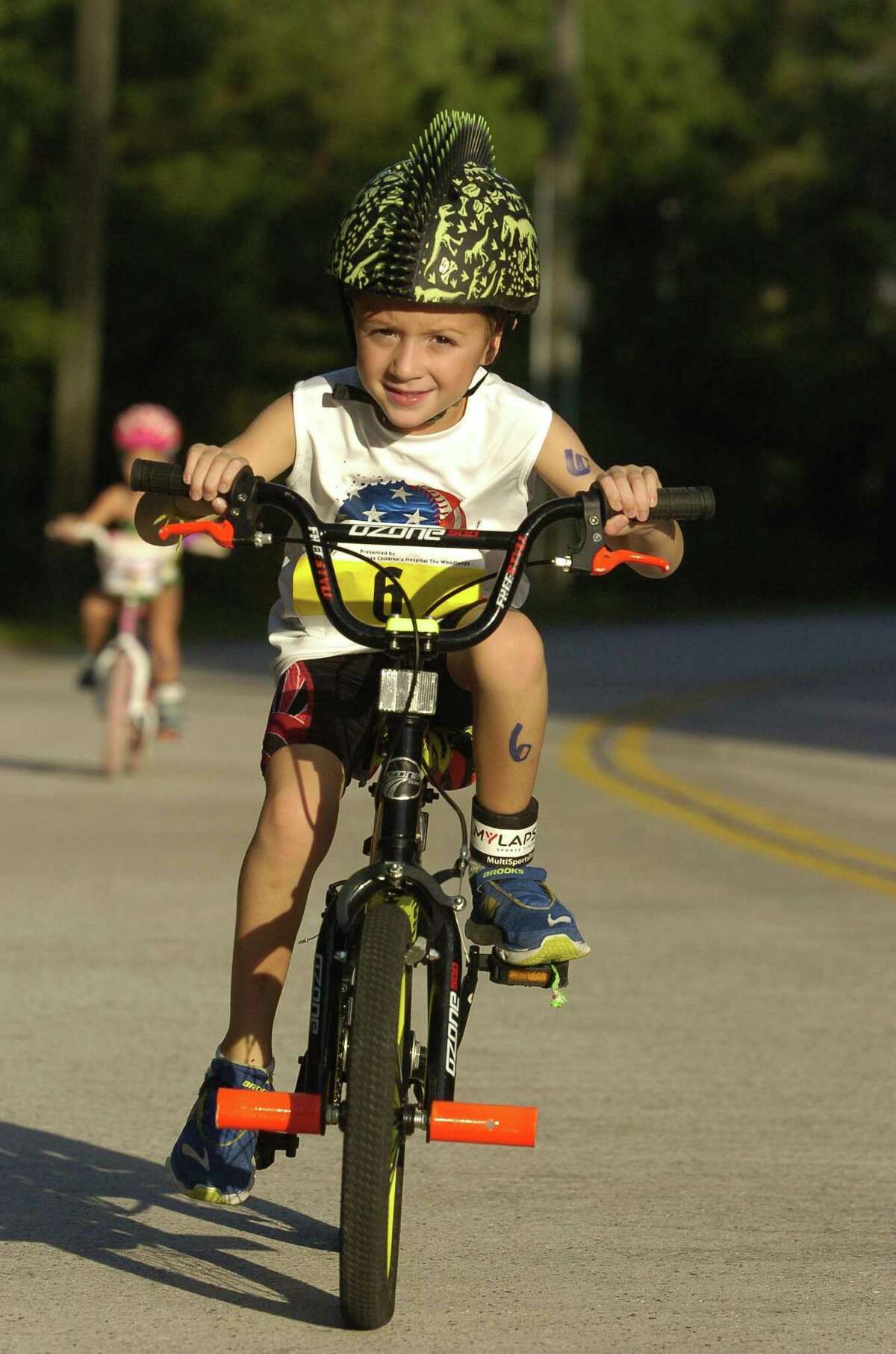 Swim+Bike+Run = FUN! Triathlon is an exciting sport for young children because it involves three activities that every child enjoys ?– swimming, cycling and running. Triathlon is an individual event with segments running consecutively until all three elements are completed.