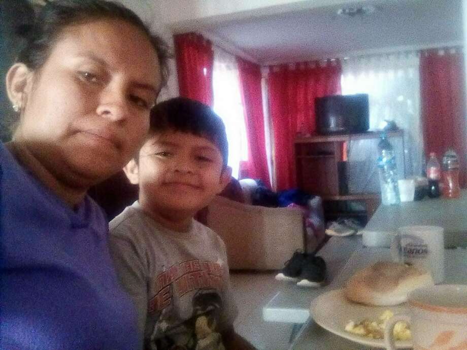 In this self portrait taken in Mexico in May 2018, Blanca Orantes-Lopez poses for a photo with her 8-year-old son, Abel Alexander, during the monthlong journey from their hometown of Puerto La Libertad, El Salvador, to the United States-Mexico border. Orantes, a Salvadoran mother, says she hasn’t spoken to Abel in a month, since immigration officials separated them after they crossed the U.S.-Mexico border to seek asylum. (Blanca Orantes-Lopez via AP) Photo: Blanca Orantes-Lopez, Associated Press