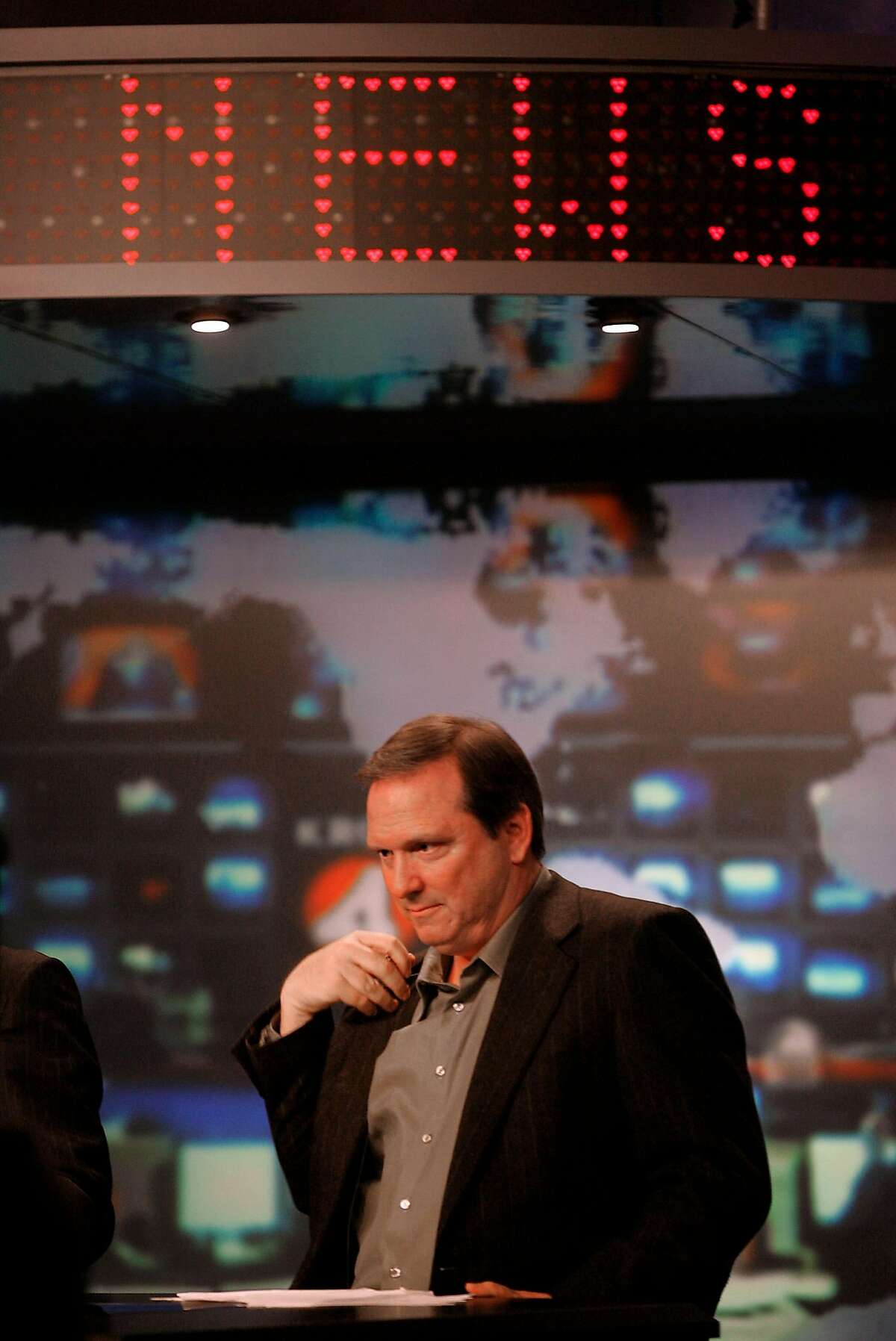 Gary Radnich is seen in a 2005 file photo, at the time celebrating his 20th anniversary as a sports anchor at KRON. Radnich has announced his retirement from the station. 