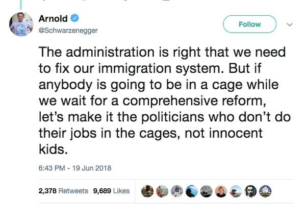 Kids Dont Need To Follow Politics To >> Arnold Schwarzenegger Says Politicians Not Kids Should Be Put In Kids Dont Need To Follow Politics To >> Arnold Schwarzenegger Says Politicians Not Kids Should Be Put In