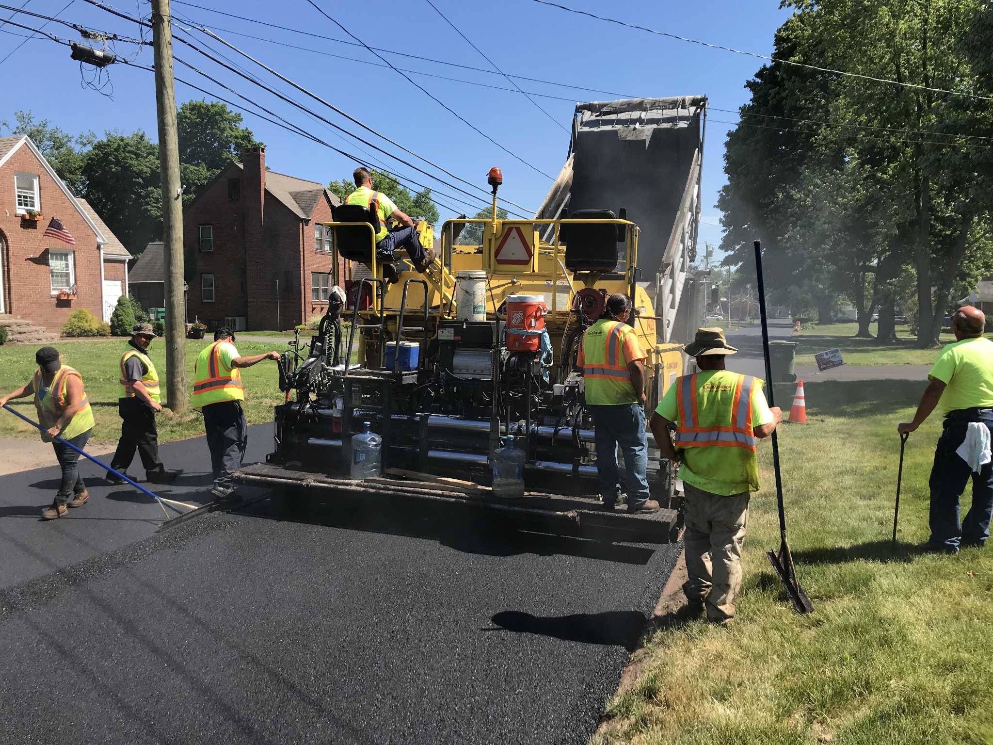 Cromwell road crews working to repave streets around town