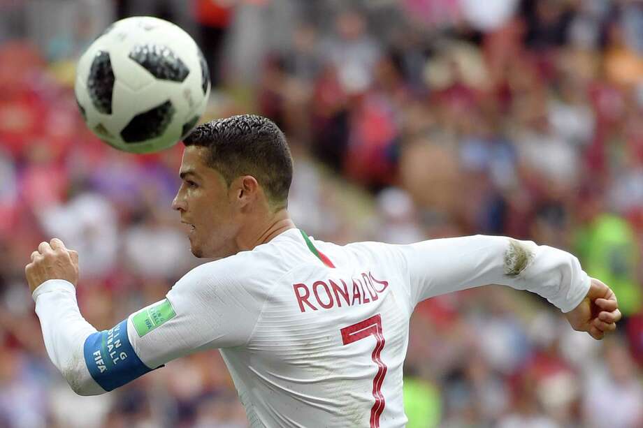 Portugal's forward Cristiano Ronaldo controls the ball during the Russia 2018 World Cup Group B football match between Portugal and Morocco at the Luzhniki Stadium in Moscow on June 20, 2018. / AFP PHOTO / YURI CORTEZ / RESTRICTED TO EDITORIAL USE - NO MOBILE PUSH ALERTS/DOWNLOADSYURI CORTEZ/AFP/Getty Images Photo: YURI CORTEZ / AFP or licensors