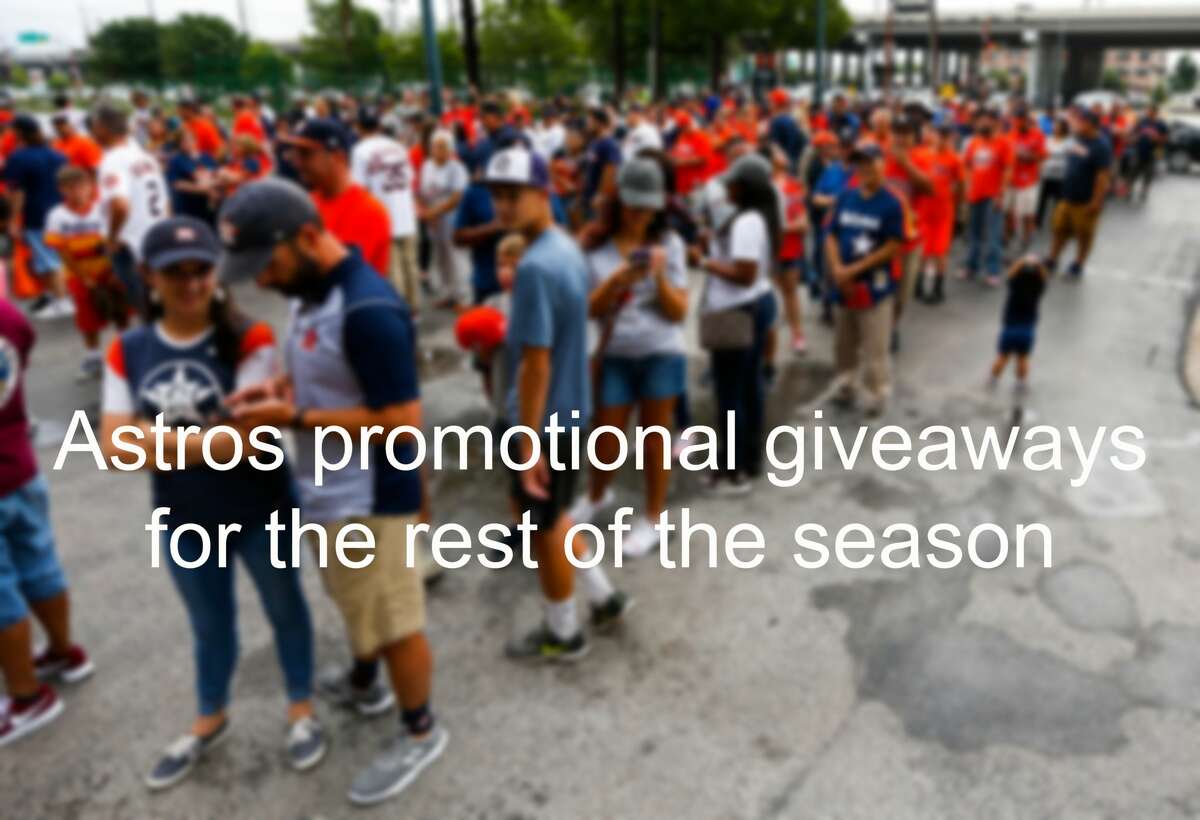 Astros giveaways for the rest of the 2018 regular season