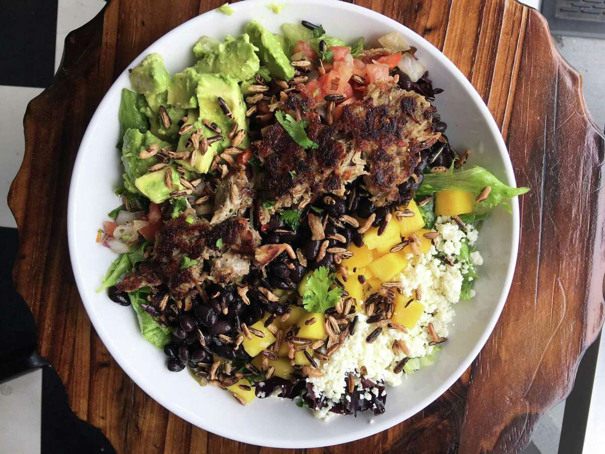 Chifrijo bowl with black beans at Stockpot in Virginia Beach, Va.