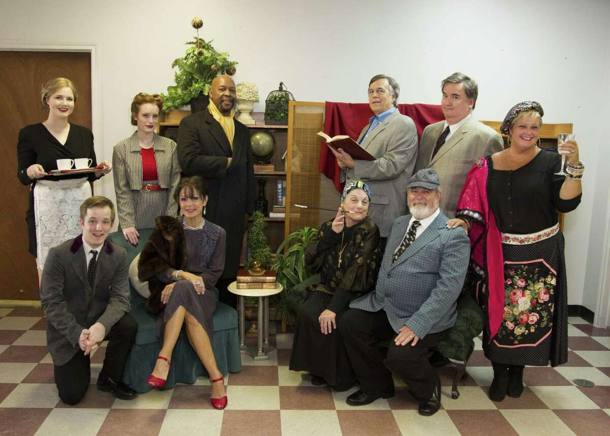 The cast of The Players Theatre Company's "The Musical Comedy Murders of 1940" which opens on June 29 at the Owen Theatre. Bottom row from left are Kevin Downs, Cheryl Campbell, Terry Lynn Hale and Dale Trimble. Back row from left are Megan Nix, McKenna Hartlein, Art Stringer, David Herman, Mike Ragan and Kelley Luke Trimble. Visit owentheatre.com or call 936-539-4090 for tickets.
