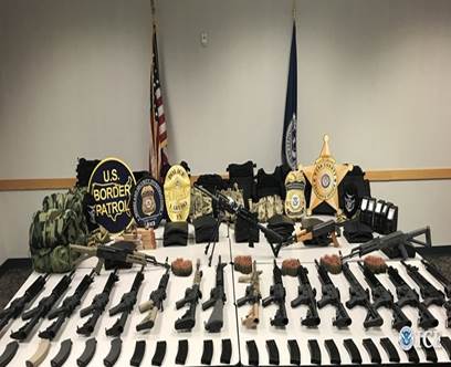 Federal agents seize weapons, armor in Laredo