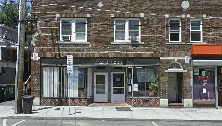 The front of Dorothy Day Hospitality House, on Spring Street in Danbury, Conn, on Friday, May 29, 2015. Neighbors raised serious concerns about the facility during a community meeting on Thursday night. Photo: H John Voorhees III / H John Voorhees III / The News-Times