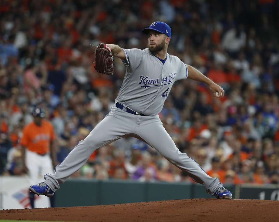 kansas city royals starting pitcher danny duffy (41) pitches
