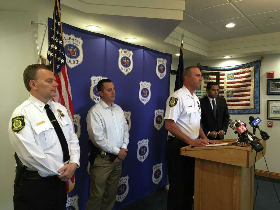 Albany Police Chief Robert Sears held a press conference Saturday, June 23, 2018 about an officer-related shooting that occurred Friday, June 22, 2018. Photo: Madison Iszler/Times Union