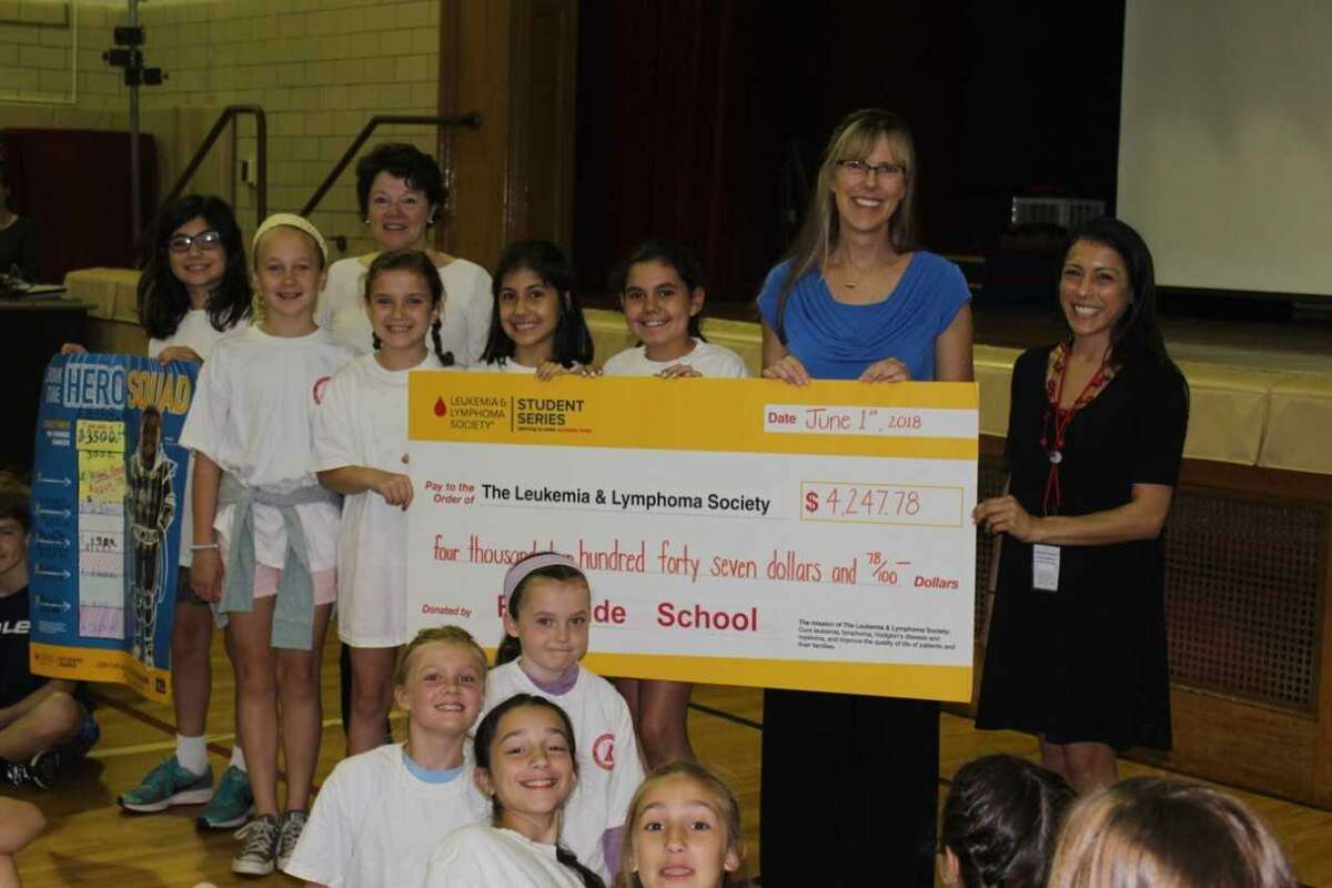 Through Pennies for Patients, students at Riverside School raised $4,247.78, or $747.78 more than the original goal, for the Leukemia & Lymphoma Society.