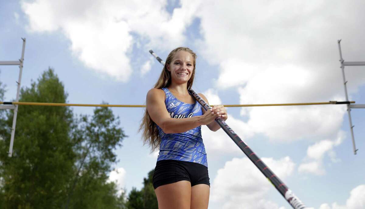 New Caney pole vaulter Nastassja Campbell returned from a torn ACL suffered at the state meet last year to win the Class 5A title in record fashion this season.