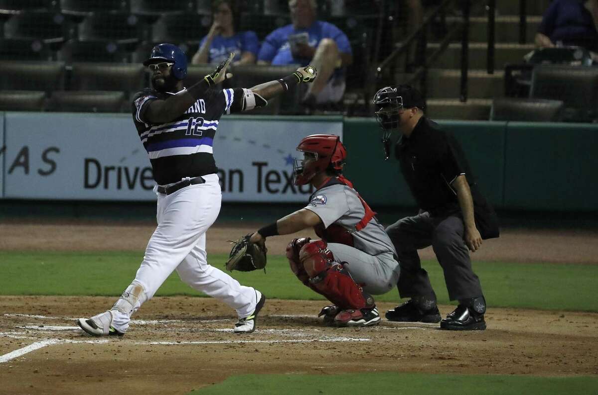 Since joining the Sugar Land Skeeters in April, Courtney Hawkins has slugged 10 home runs, second most in the Atlantic League.