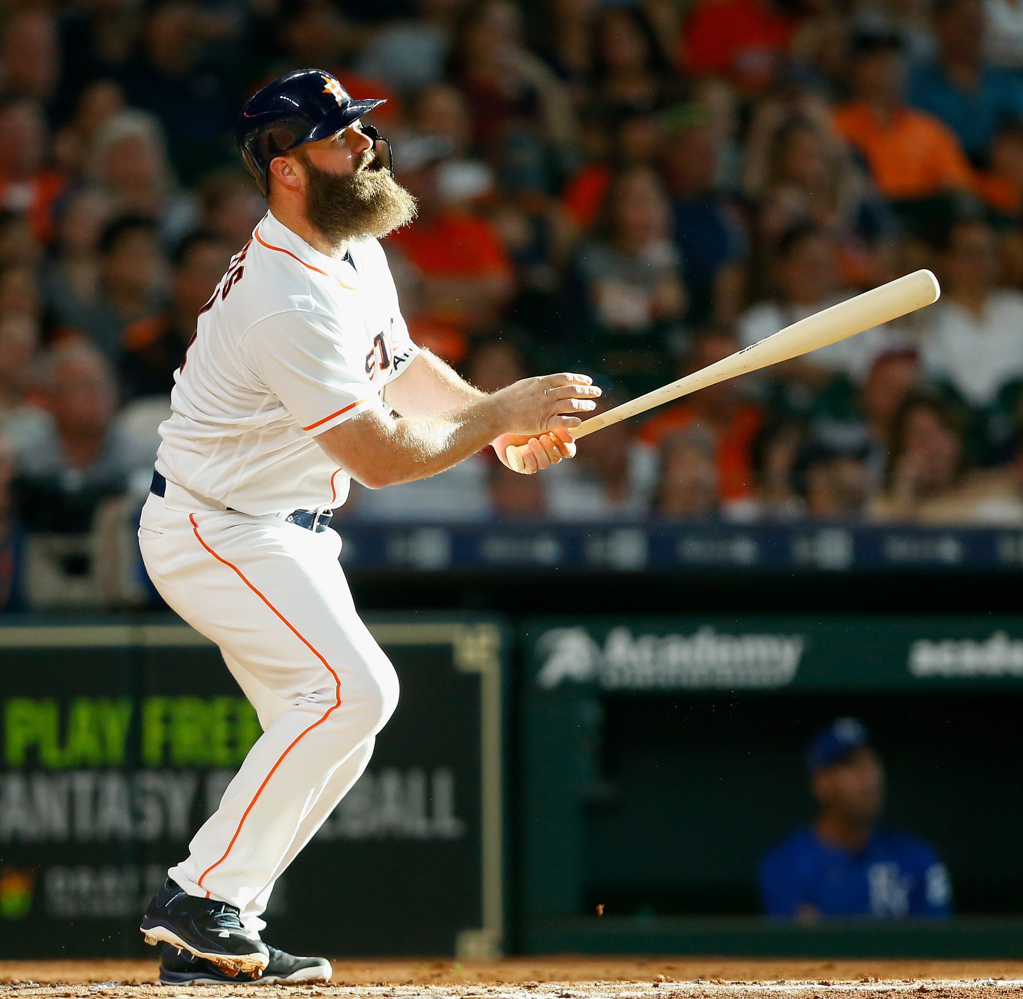 Texas Sports Talk - This is Evan Gattis. He is the DH for the World  Champion Houston Astros. His tears are different tears. He was one of the  highest rated catchers in