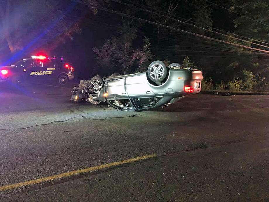 Oxford FD Car rollover crash ripped wires from house, caused fire Connecticut Post