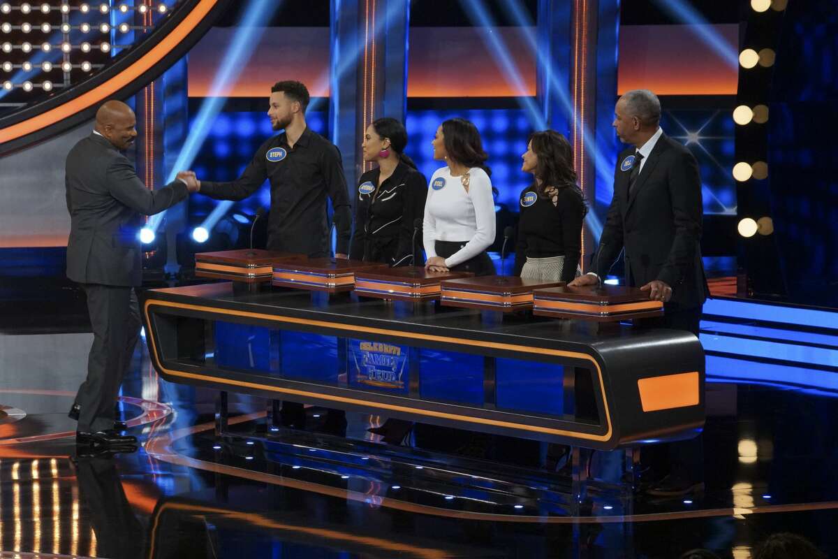 Steph Curry and Chris Paul were competitors off the court in a celebrity edition of game show "Family Feud" which aired Sunday. Curry played alongside wife Ayesha Curry, and family members Sydel, Sonia and Wardell Curry.