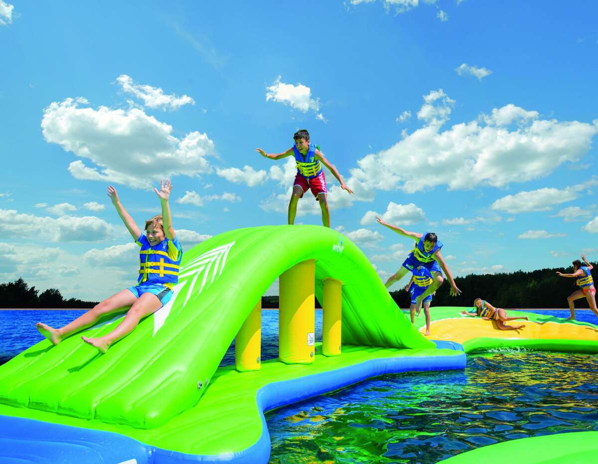 Waterloo floating water park opens on Lake Travis just in time for the ...