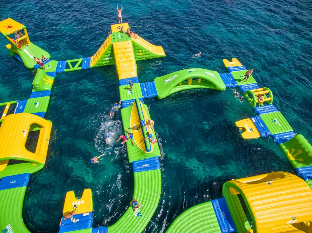 inflatable water park lake district