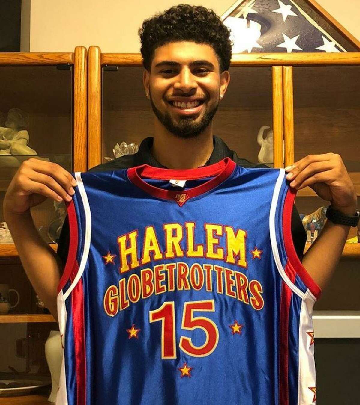 Former Clear Falls standout Louis Dunbar II was recently drafted by the Harlem Globetrotters. His father, Louis Dunbar, played at the University of Houston and with the Globetrotters for 27 years.