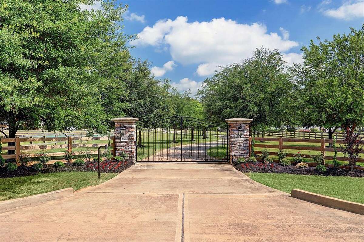 24702 Mesquite River Trail, Hockley$2.8 million13 acres, 8,081 built square feet7 bedrooms, 9 bathrooms$346.49 per square footSee the listing at HAR.com