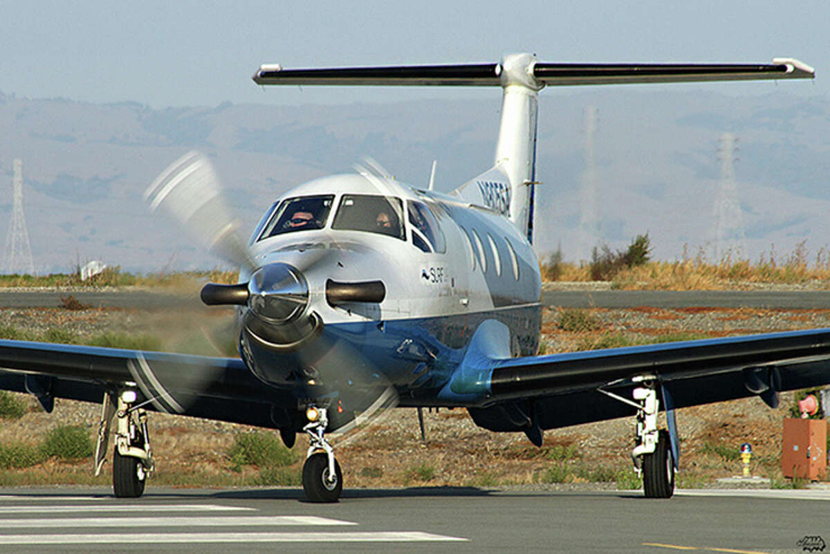 An 8-passenger Surf Air Pilatus 